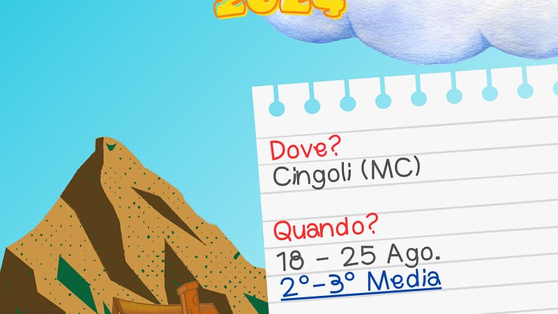 Iscrizioni camposcuola 2024 – Cingoli (MC)